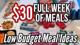 $30 LOW BUDGET GROCERY HAUL AND MEAL PLAN | Full Week Of Meals For $30 Gluten Free