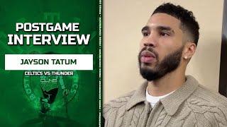 Jayson Tatum On What Went WRONG in OKC Loss | Celtics vs Thunder Postgame