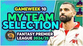 BUYING SALAH!  | MY FPL GAMEWEEK 10 TEAM SELECTION | Fantasy Premier League Tips 2024/25