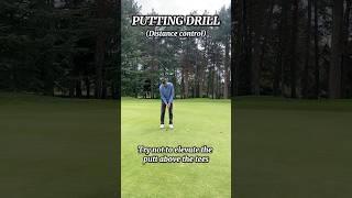 PUTTING DRILL (Distance Control) #golf #golfputting #golfinstruction #golftips #golflovers #golfer