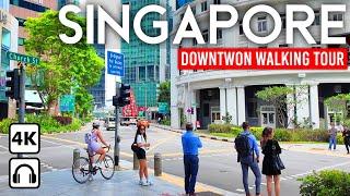 SINGAPORE  4K Walking Tour Downtown, Marina Bay, Orchard Road 2024