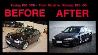 Tuning and styling a BMW E90 335i completely in 6 minuts