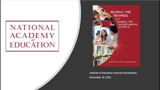 Institute of Education Sciences Presentation: Reaping the Rewards of Reading for Understanding