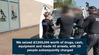 Month of Police enforcement seizes £7m of drugs and cash