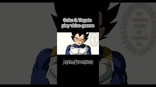 Goku & Vegeta play video games|made by @mekillafrozenbear