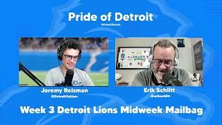 Detroit Lions midweek mailbag, Week 3