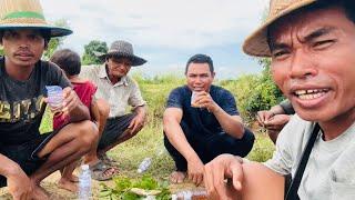 At Uncle Rice Field Pond, we pump water out and catch fish