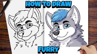 How to draw FURRY easy step by step drawing tutorial