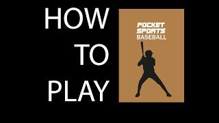 Pocket Sports Baseball - How to Play