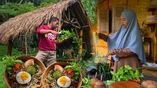 Suitable dishes during the rainy season | Pick vegetables in the garden | village life