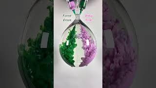 Forest Green + Baby Pink = ? #colormixing #satisfying #asmrart