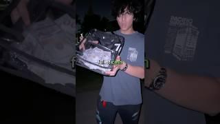 Clear backpack cash prank