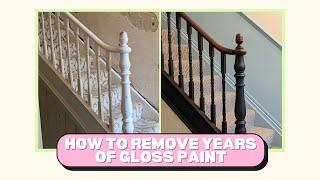 How to remove gloss paint from woodwork using paint stripper | Sharn's House