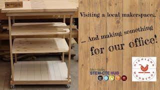 Woodworking at Local Makerspace, Highland Woodshop