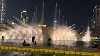 Dancing fountains show on National Day of Dubai 2024