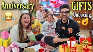 Anniversary Gifts Unboxing || Funniest Unboxing Ever || You Can't Stop Laughing || Jyotika and Rajat