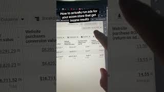 How to run 14.55 ROAS ads for your e-com store $1,000 in ad spend, $16,000 revenue.