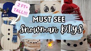 MIND Blowing DIY Snowman Decorations That You Will LOVE To Make!