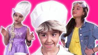 COMPILATION: Princess Cooking Fun  Chocolate Food & MORE! - Princesses In Real Life | Kiddyzuzaa