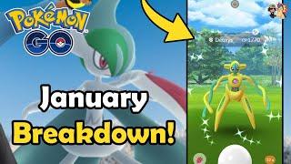 JANUARY 2025 EVENT BREAKDOWN in Pokémon GO! | Community Day, Raids, Giovanni & Spotlight Hours