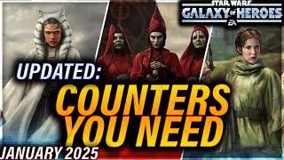 UPDATED WITH BETTER OPTIONS: COUNTERS YOU NEED (January 2025 | 3v3) #swgoh #gac #galaxyofheroes