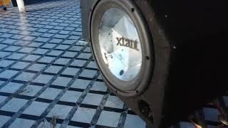 Xtant 10 inch subwoofer with custom powered amps  naruto song