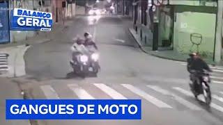 Assaltantes chegam em motos e aterrorizam moradores de cidade da Grande São Paulo