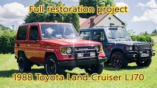 1988 Toyota Land Cruiser LJ70 2.4D - full restoration project