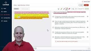 How to Identify a LSAT Logical Inference by Highlighting with LawHub Logical Reasoning Drill Set #2