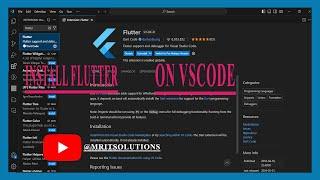 How to install Flutter on windows Visual Studio Code