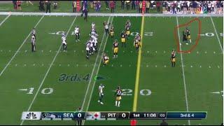 Fan Runs On The Field During The Steelers Seahawks Game