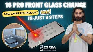 iPhone 16 Pro Max Broken Screen Glass Change. With Cold Laser Technology 