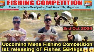 Mega Fishing Competition Hatibasa Mendipathar fishes releasing video 1st part/ English subtitles/