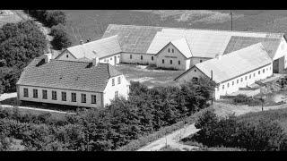 Luftfoto fra Bjergby i Nordjylland ca. 1963