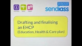 Drafting and Finalising an EHC plan