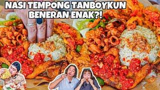 TANBOYKUN JUALAN NASI TEMPONG EMANG ENAK? REVIEW JUJUR NASI TEMPONG PNS