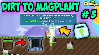 GETTING FIRST DIAMOND LOCK | #3 Dirt to Magplant | Growtopia