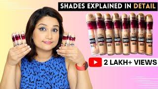 Maybelline Age Rewind Concealer Swatches | Conceal Dark Circles & Pigmentation | Monica India