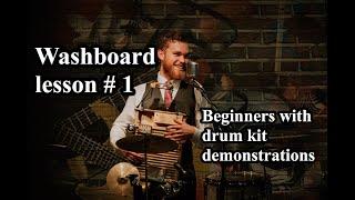 Washboard Lesson #1. Beginners playing styles.