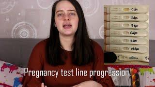 My pregnancy test line progression