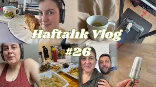 Haftalık Vlog #26 | Seyahat sonrası #dolaptanevarsa yemekler,Dev Market Alışverişi,Evyapımı dondurma