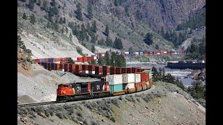 Canadian Pacific & Canadian National railroads - Cisco to Spences Bridge  - British Columbia - 2018