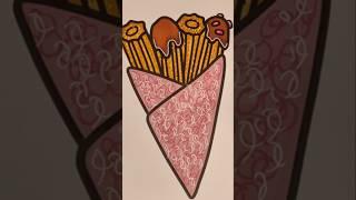 Sunnie Creative -Food and drink coloring book - asmr colouring markers