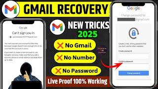 How to recover gmail account without phone number without verification 2025 || Gmail recovery 2025