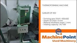 GABLER DP 450 Used THERMOFORMING MACHINE MACHINES MachinePoint