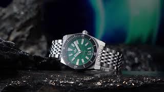 PHOIBOS Narwhal 200M Automatic Diver Watch PY051A Green Jasper Limited Edition