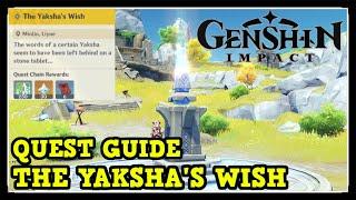 Genshin Impact The Yaksha's Wish World Quest Guide