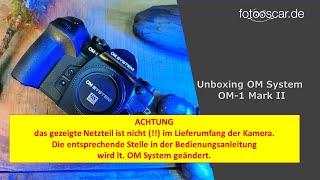 OM SYSTEM OM 1 MKII Unboxing