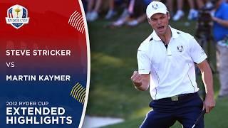 Martin Kaymer vs Steve Stricker | Extended Highlights | 2012 Ryder Cup