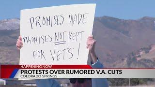 Crowd protests rumored VA cuts in Colorado Springs